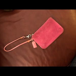 Pink Coach Wristlet